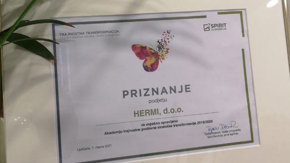Hermi erhält offizielle Anerkennung für die Initiierung einer nachhaltigen Unternehmenstransformation